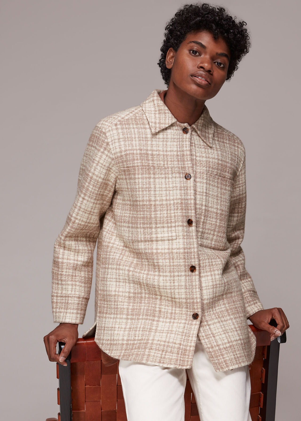 Classic Wool Checked Overshirt