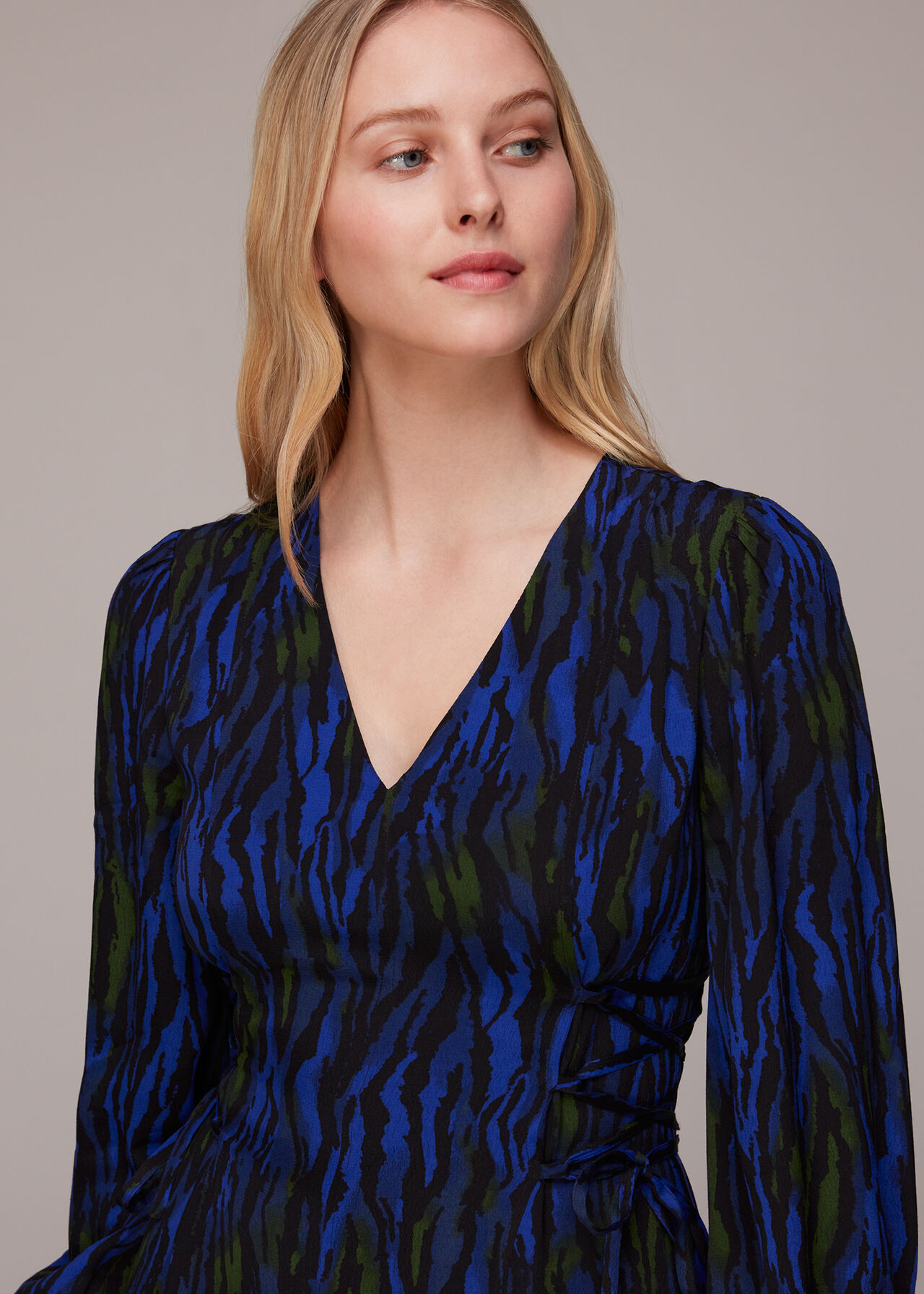 Watercolour Tiger Midi Dress