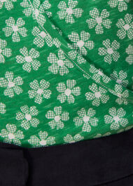 Daisy Check Wrap Tee
