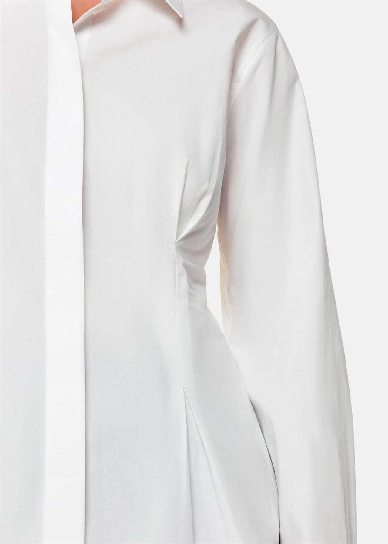 Waisted Cotton Shirt