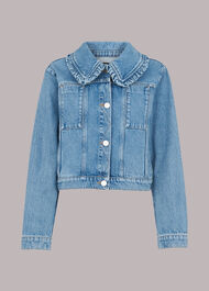 Collar Detail Denim Jacket