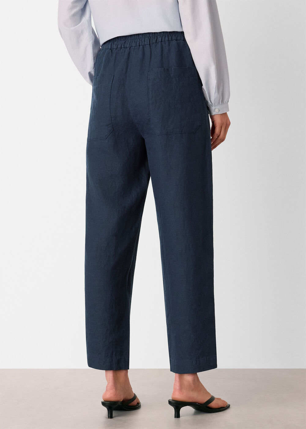Linen Barrel Trouser