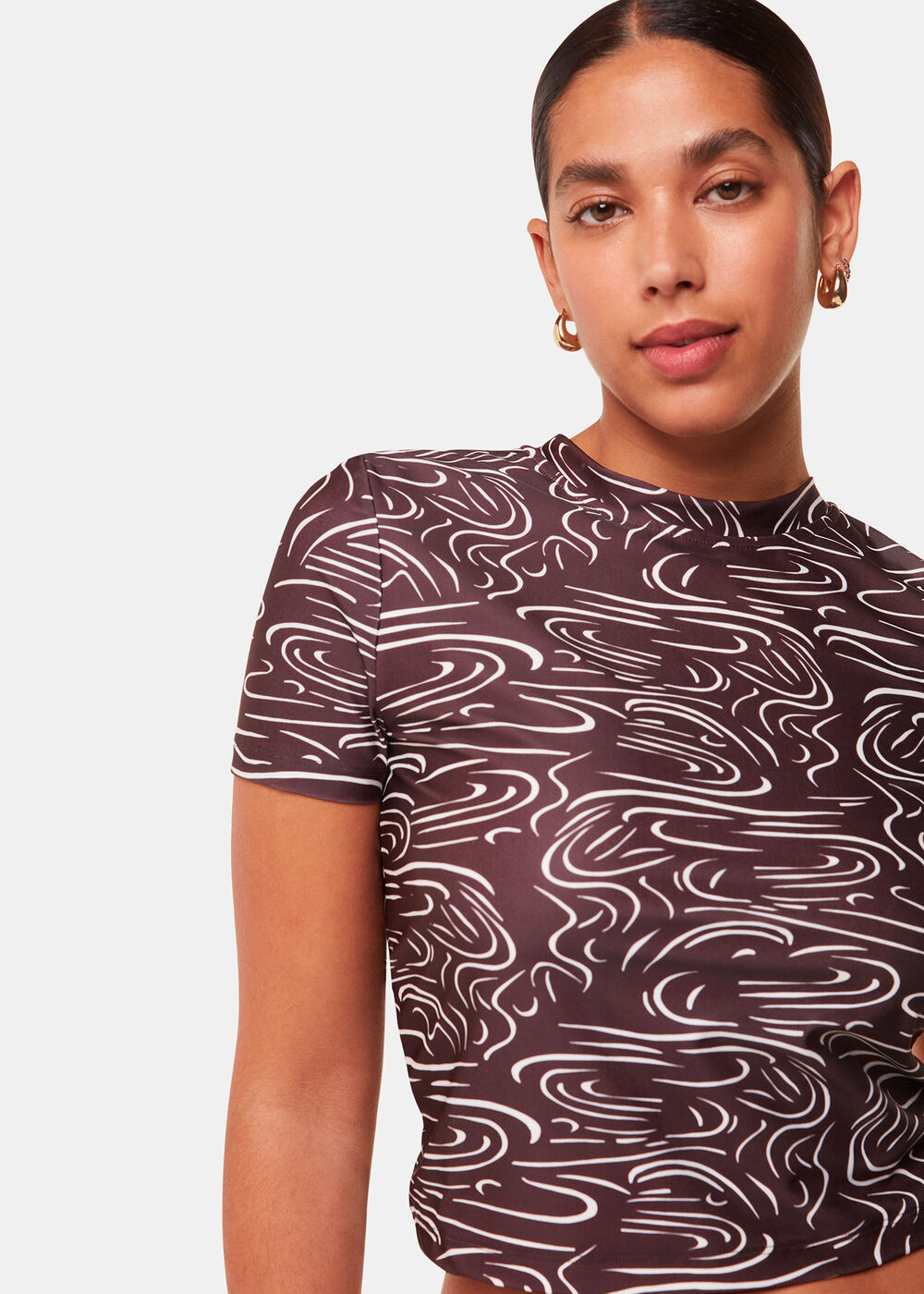 The Longing Wave Print Rash Vest
