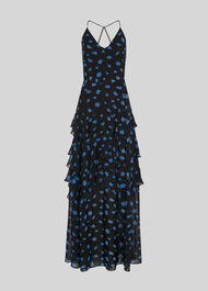 Milla Daisy Maxi Dress Black/Multi