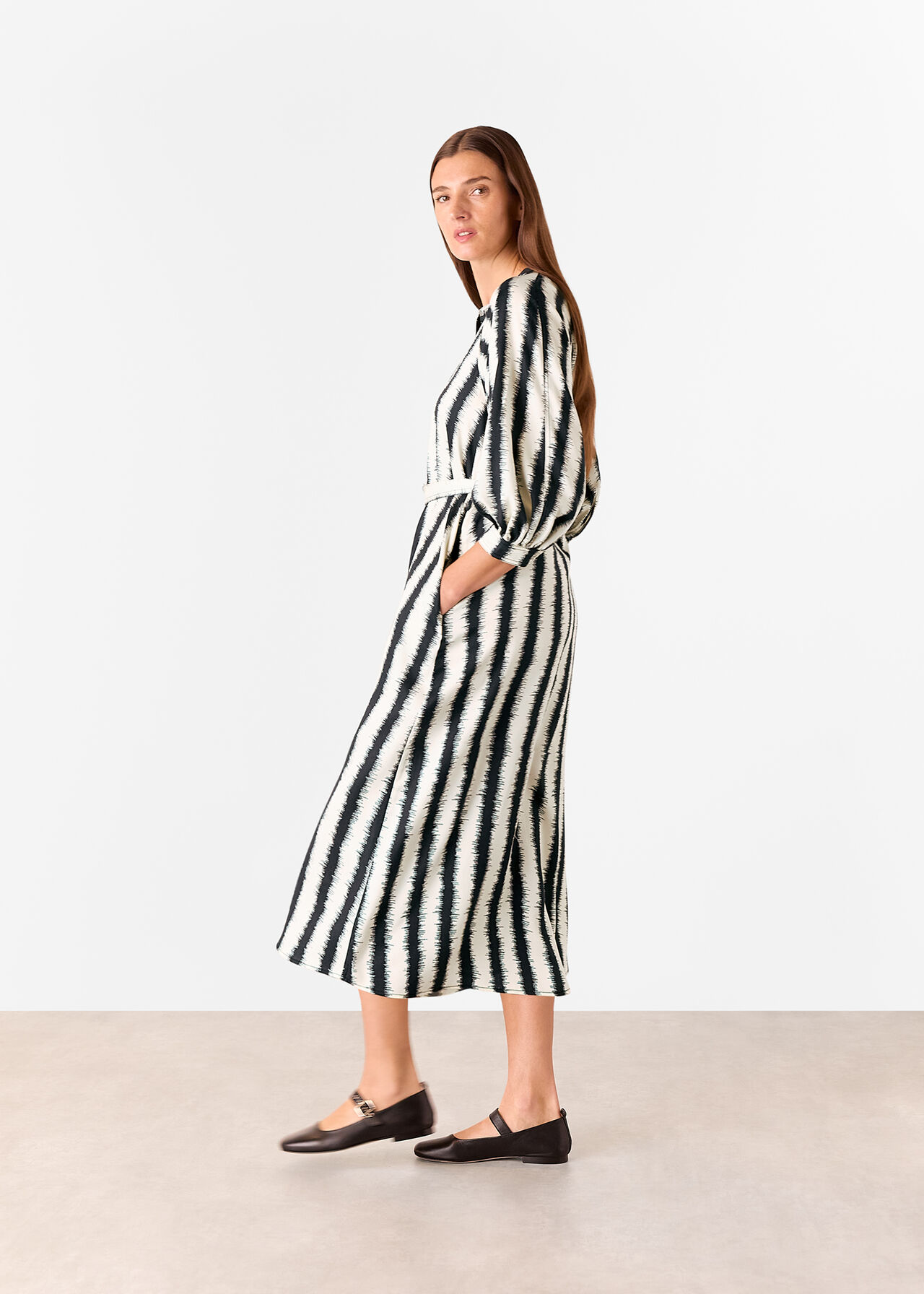 Hazy Stripe Mabel Dress