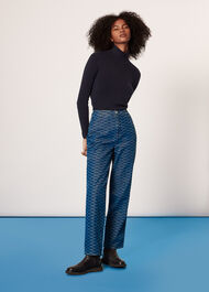 Tangle Check Denim Trouser