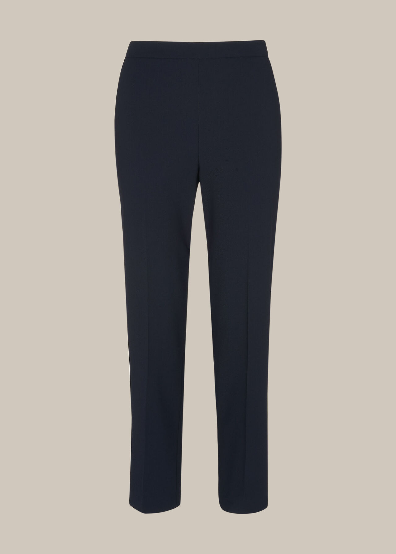 Anna Elasticated Waist Trouser Navy