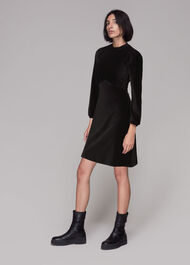 Cord Velvet Jersey Dress