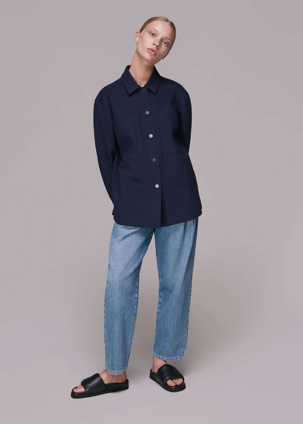 Ponte Jersey Overshirt