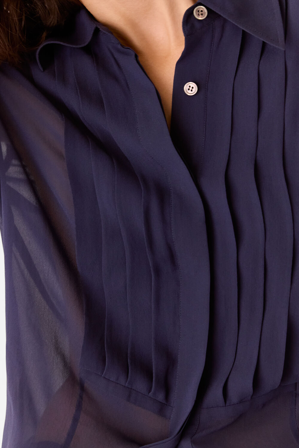 Maya Pintuck Detail Blouse
