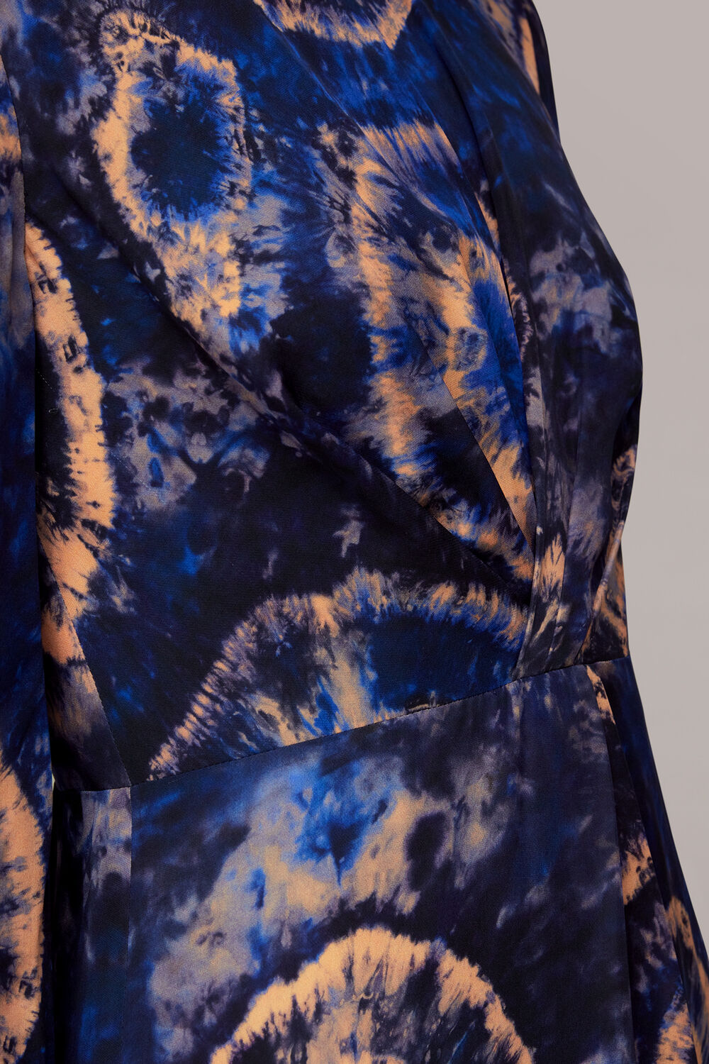 Elena Tie Dye Silk Midi Dress