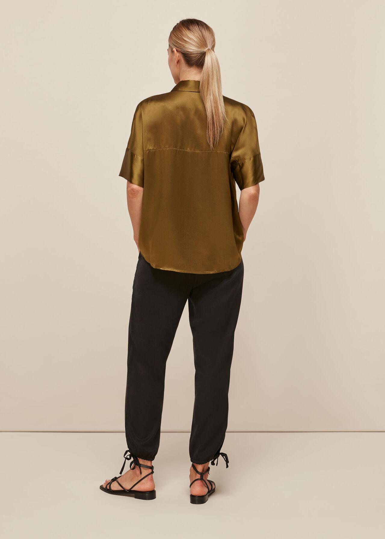 Relaxed Silk Satin Shirt