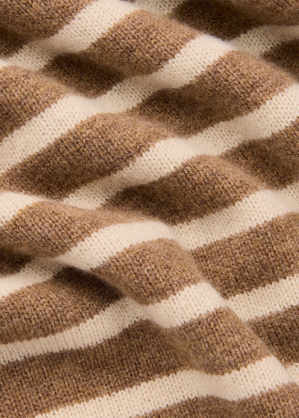 Wool Stripe Crew Neck Knit