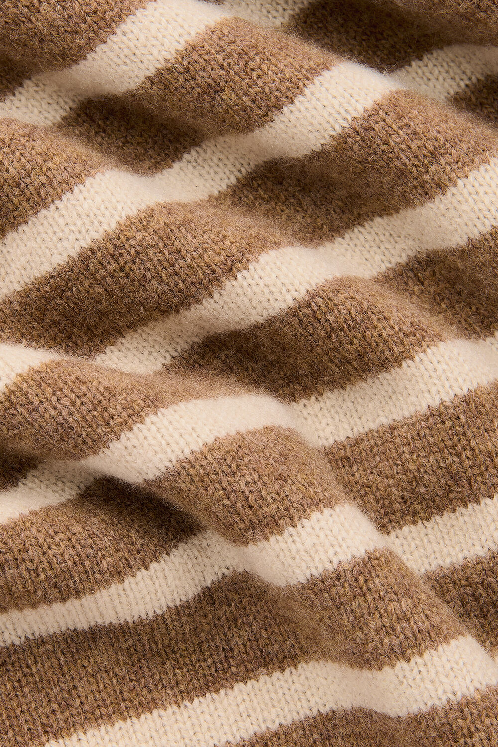 Wool Stripe Crew Neck Knit