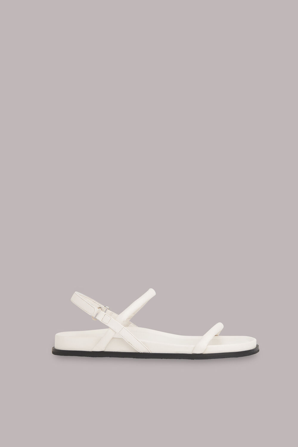 White Shelby Padded Slingback Sandal