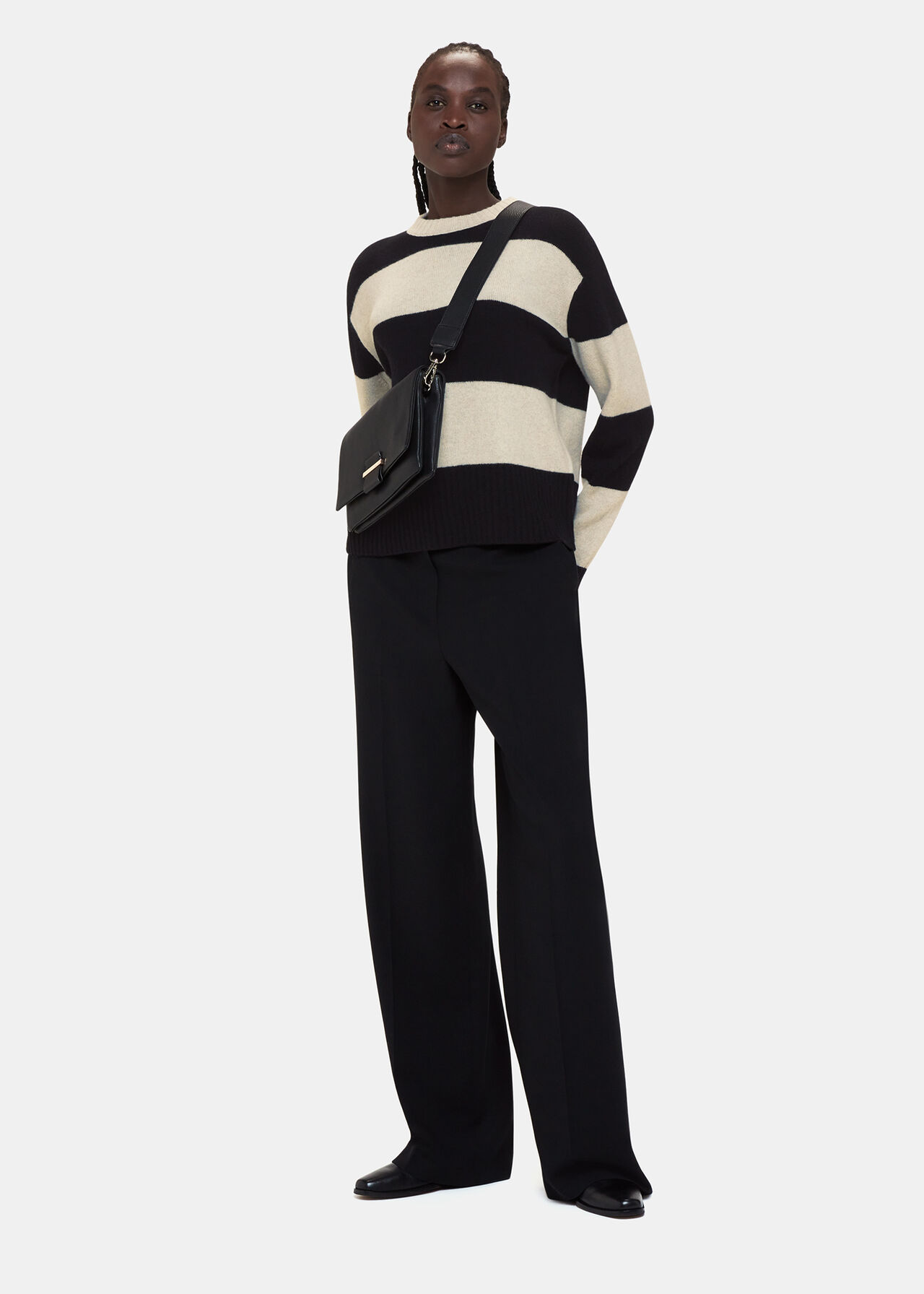 Wool Block Stripe Jumper