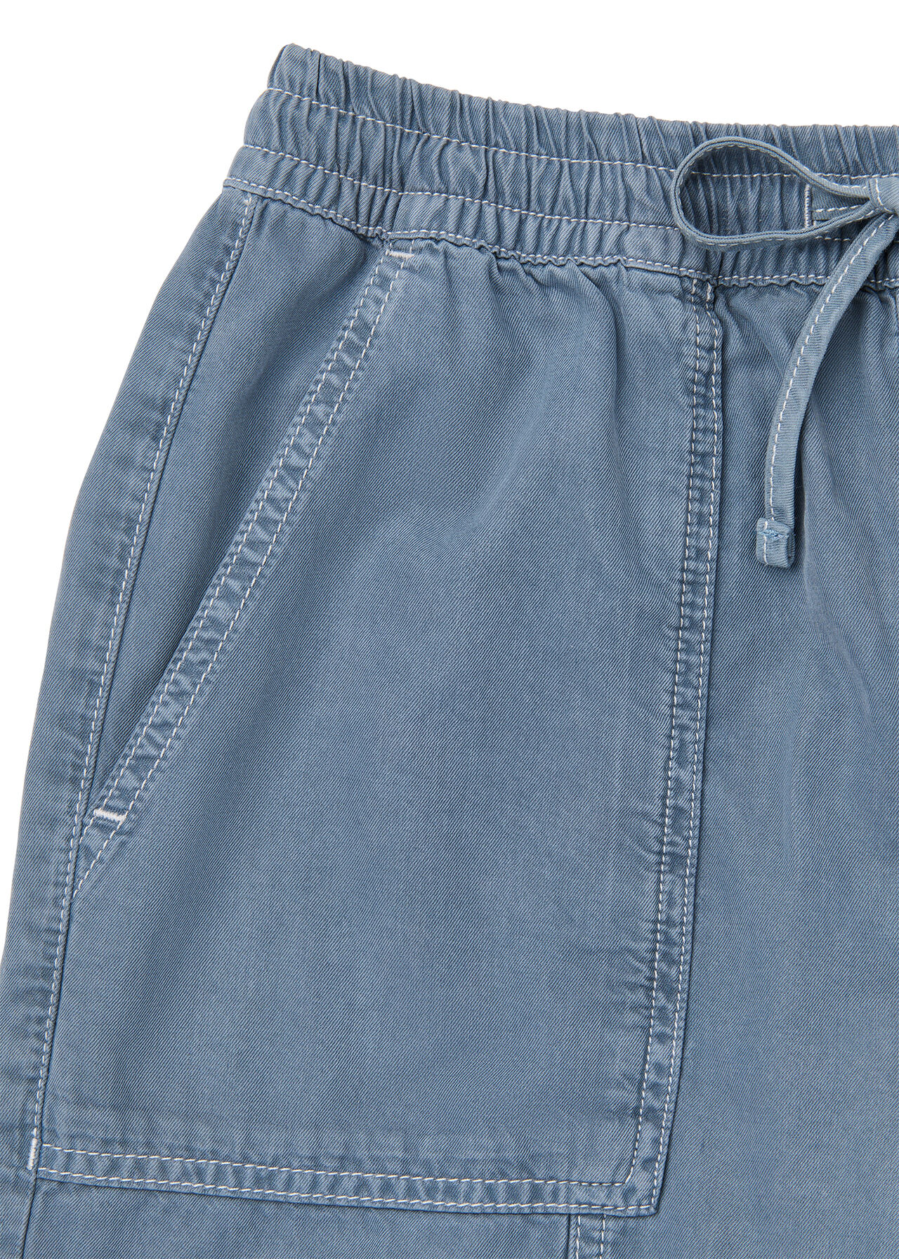 Contrast Stitch Cotton Trouser