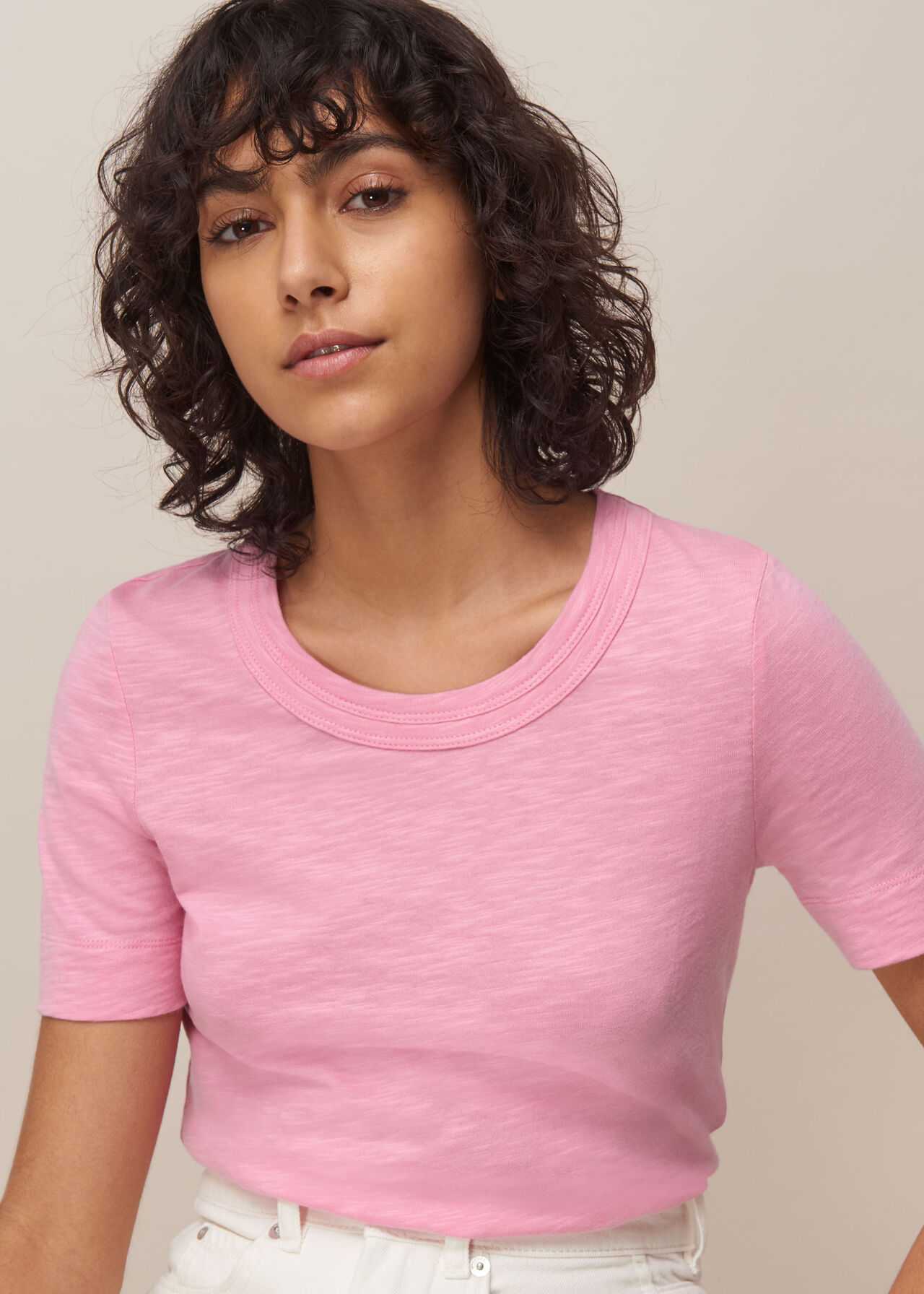 Rosa Double Trim Tee