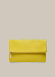 Chapel Foldover Clutch Lime