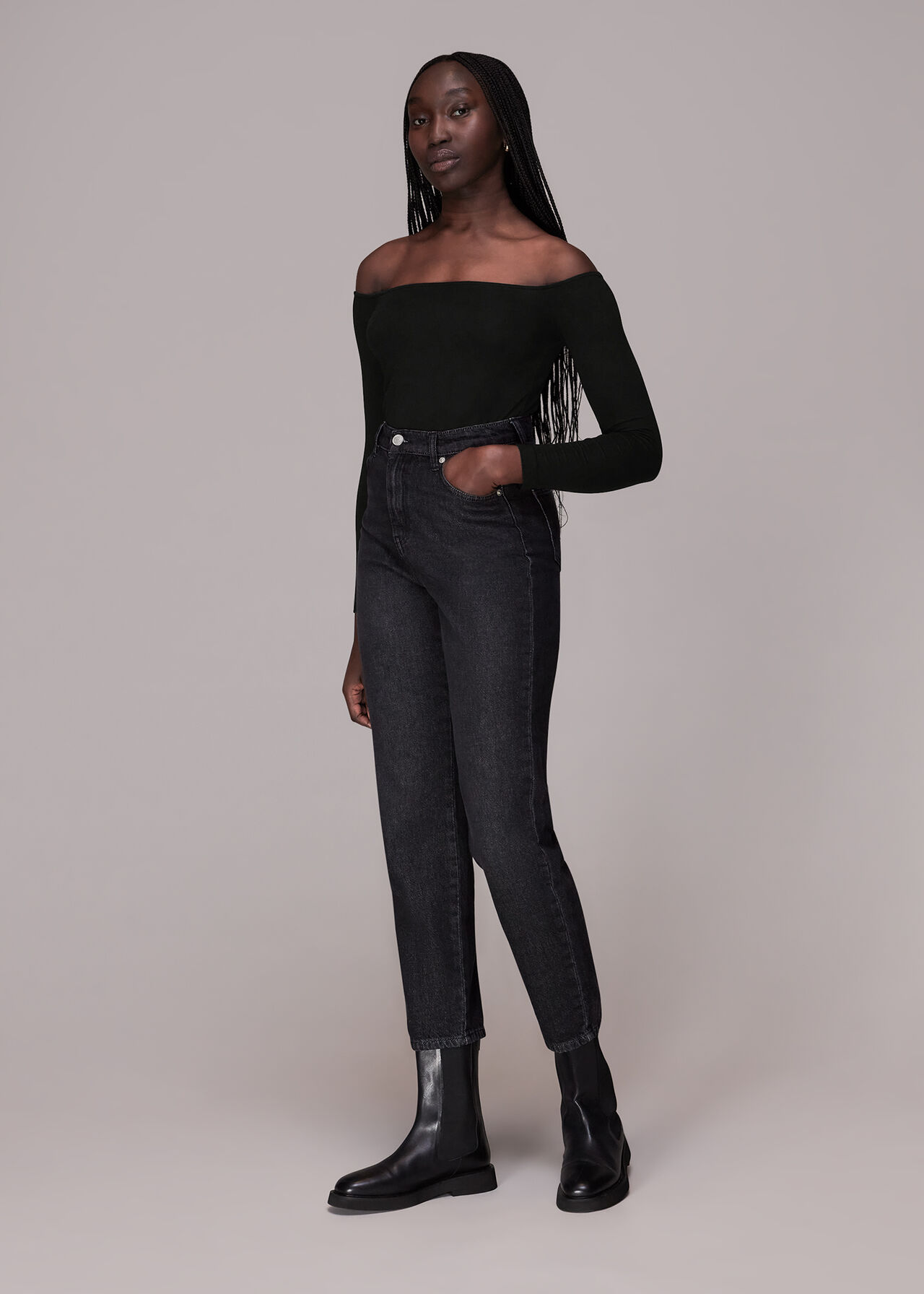 Bandeau Long Sleeve Top