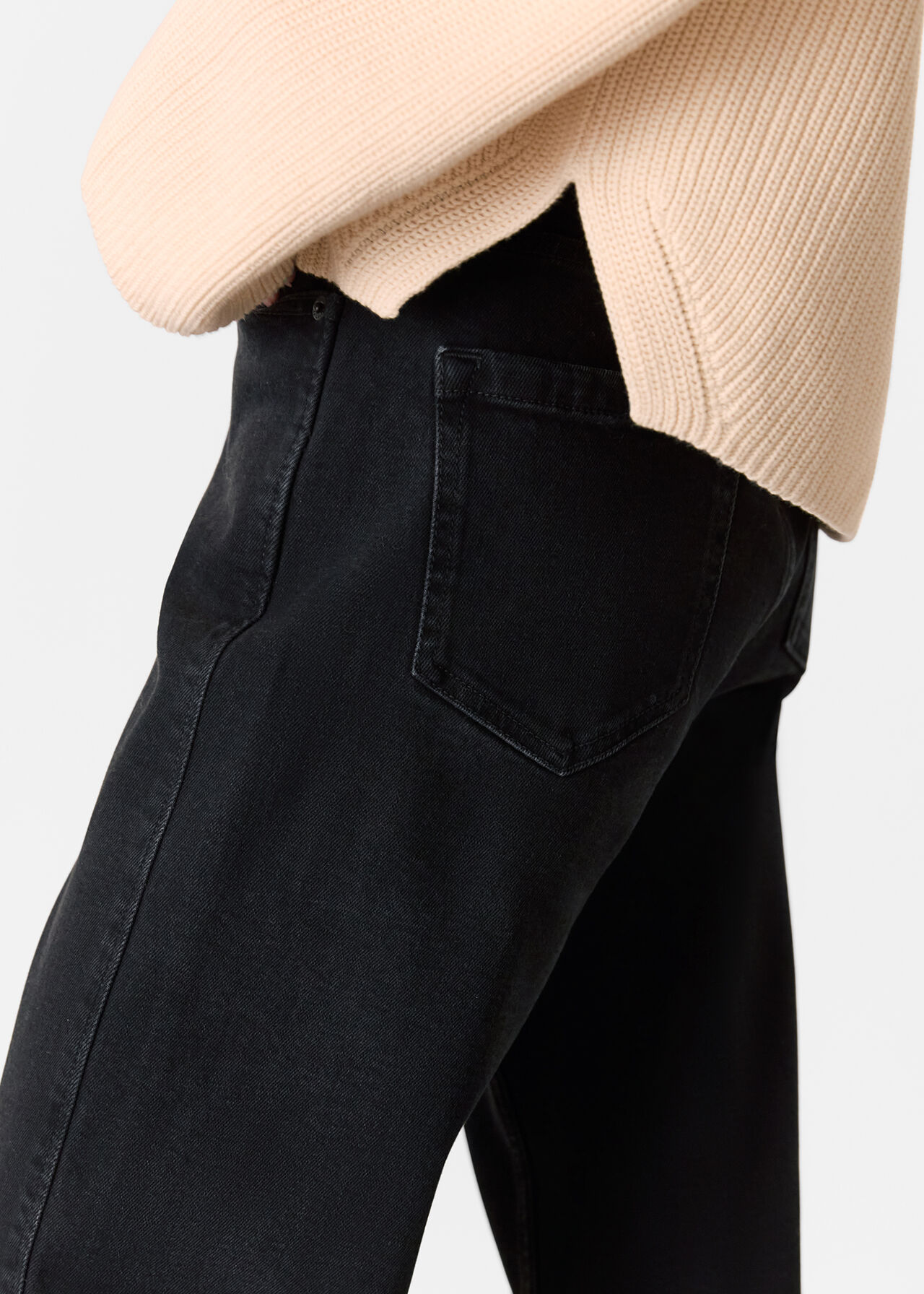 Petite Stretch Barrel Leg Jean