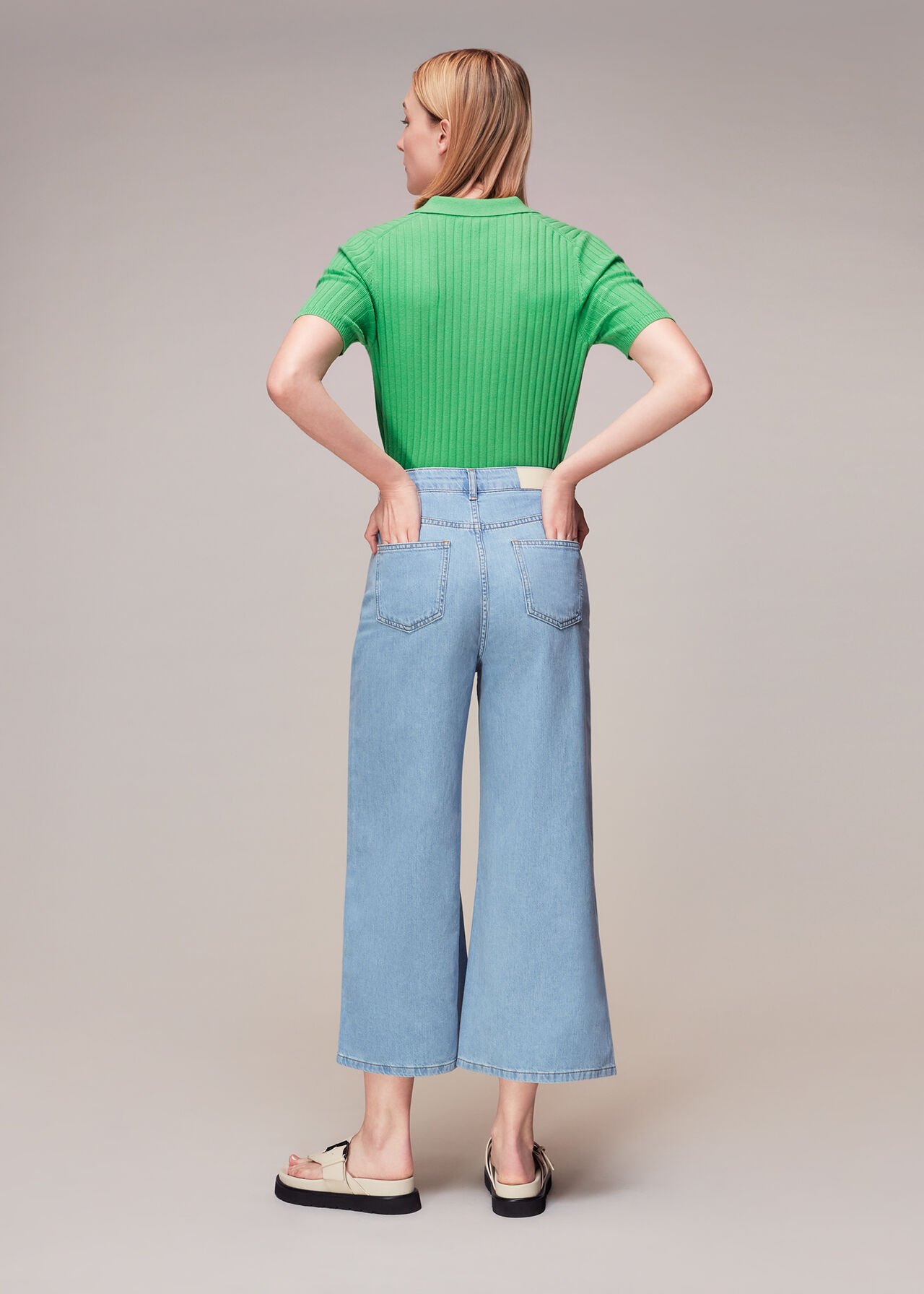 Wide Leg Cropped Jean