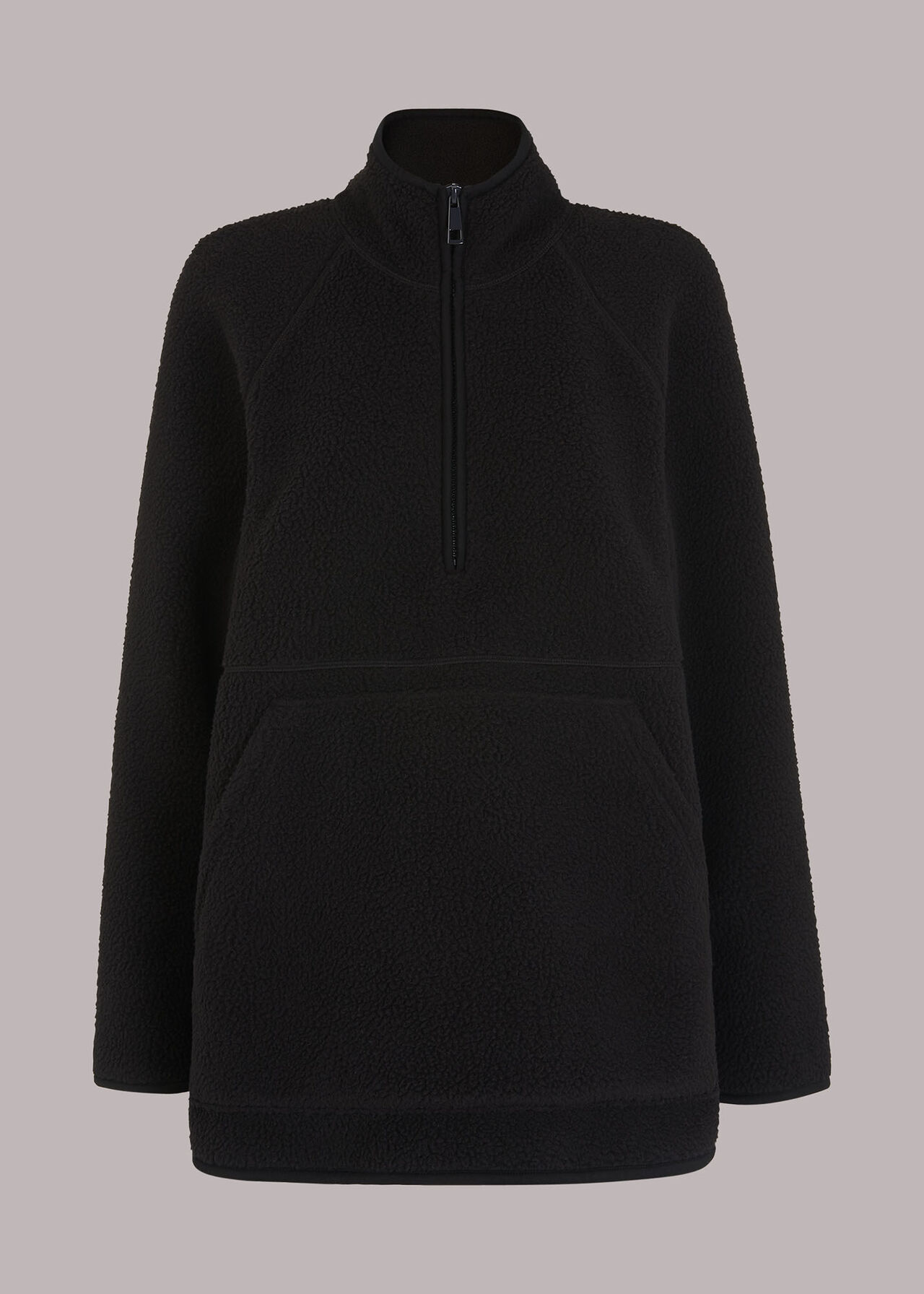 Sporty Zip Front Fleece Jacket