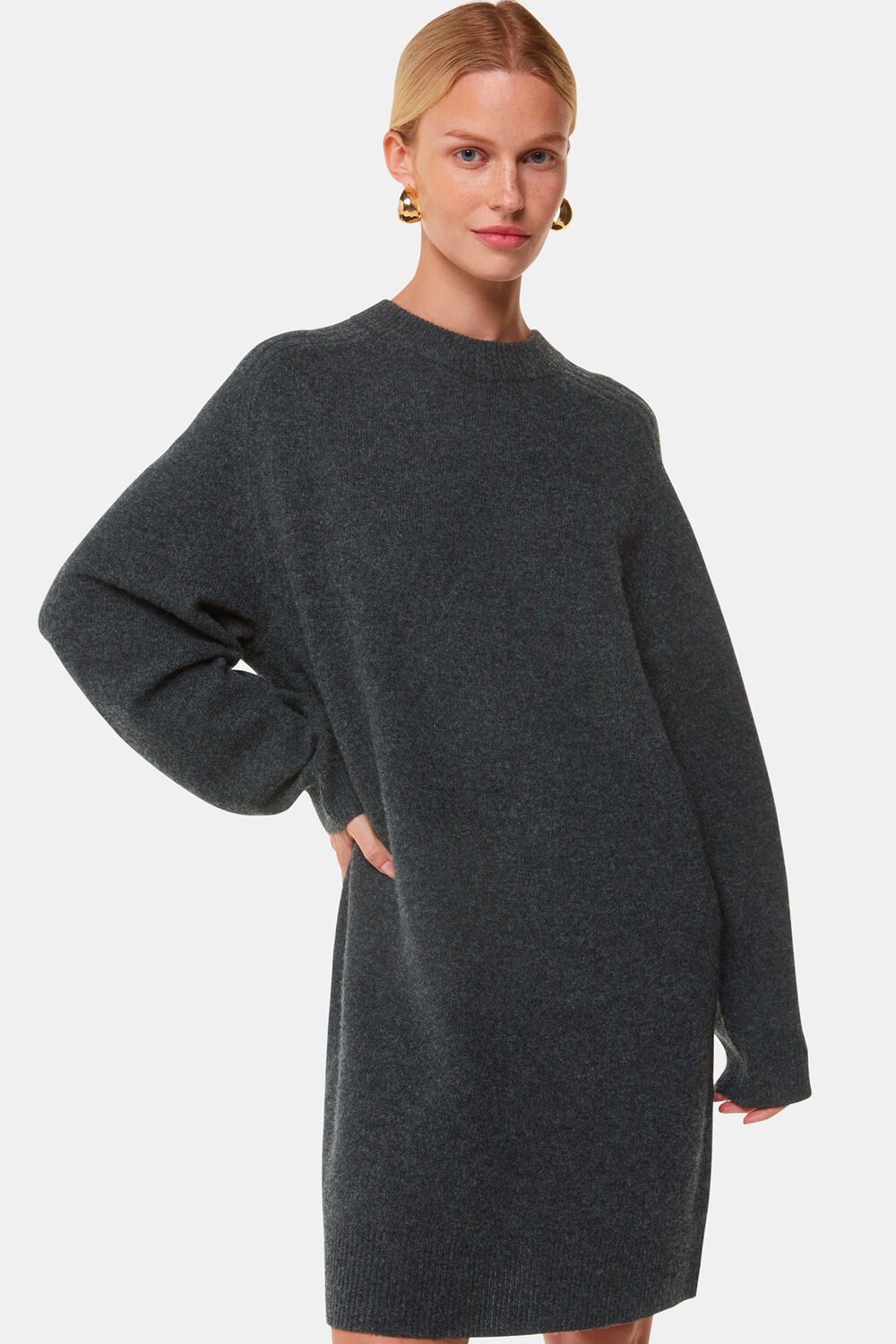 Ava Round Neck Knitted Dress