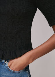 Short Sleeve Shirred Top
