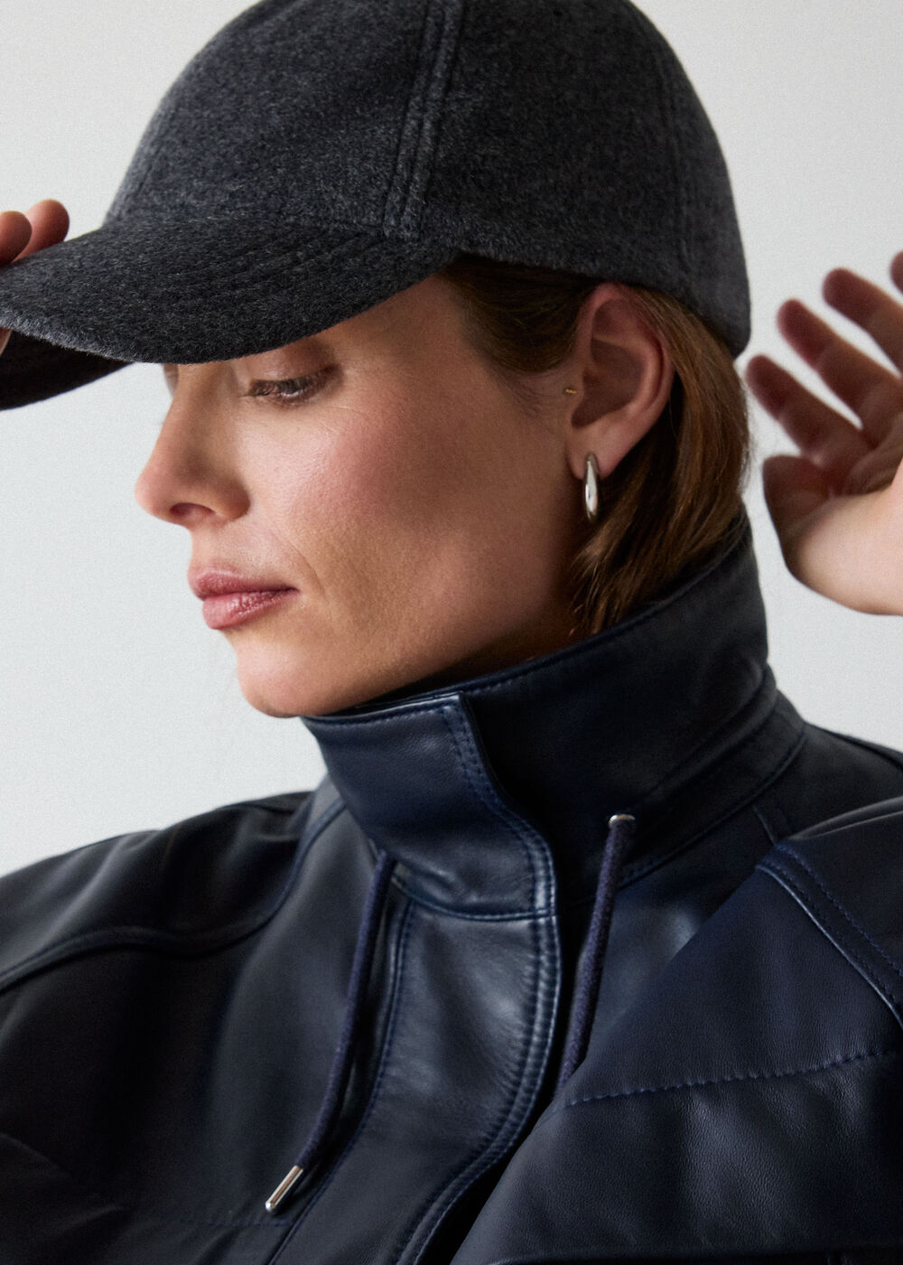 Grey Wool Cap