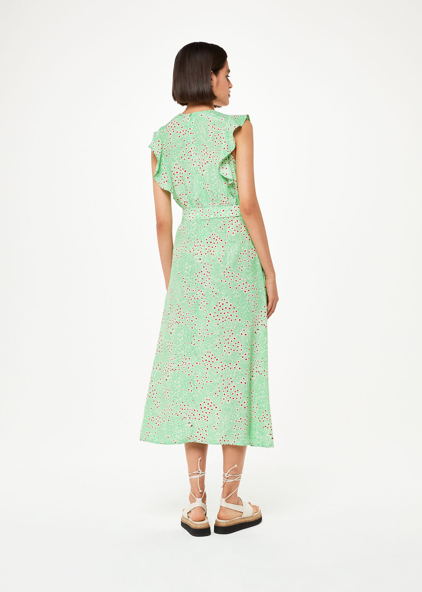 Forever unique green snake tie on sale midi dress