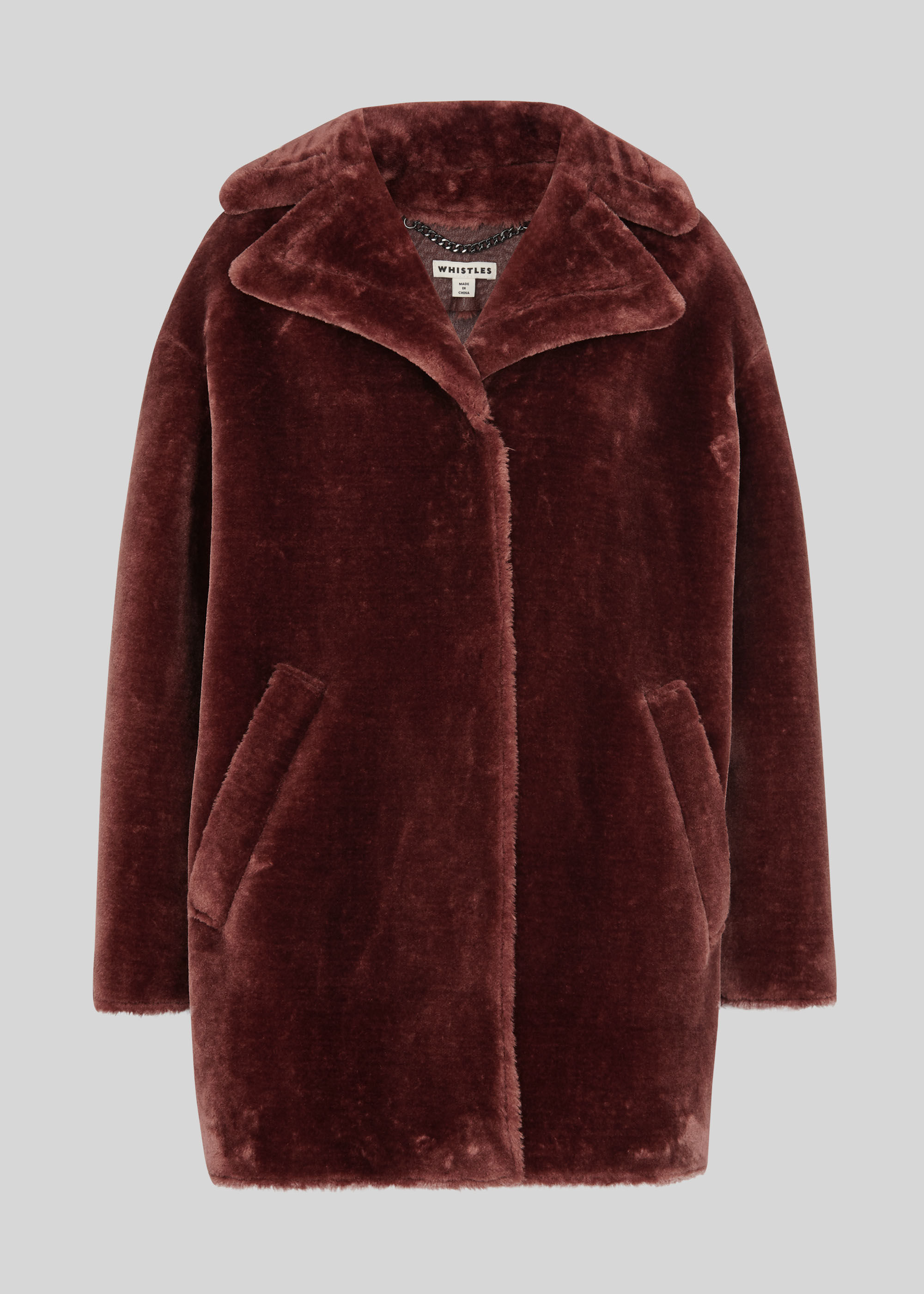Faux Fur Cocoon Coat