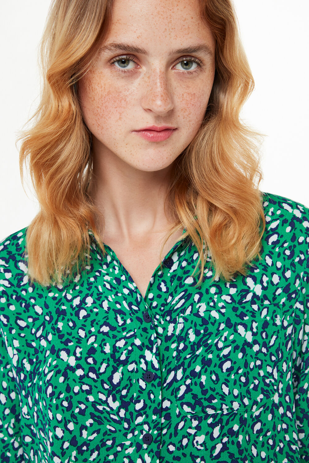 Flowing Leopard Print Shirt