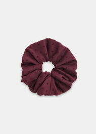 Velvet Dobby Printed Scrunchie