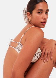 The Longing Wave Print Swim Scrunchie