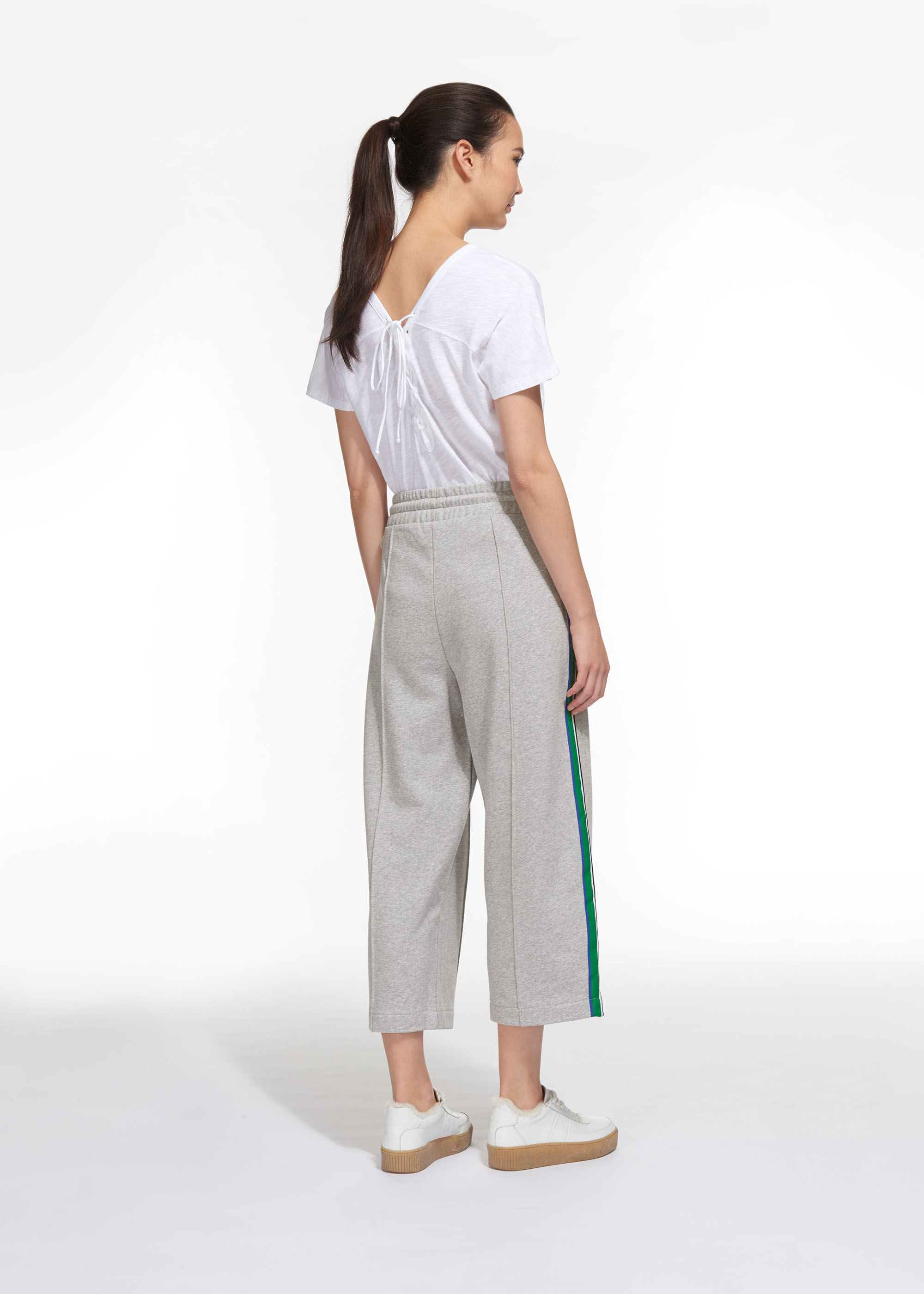 Stripe sweats top