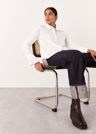 Marcy Pleated Cuff Shirt