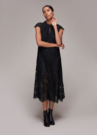 Lace Detail Trapeze Dress