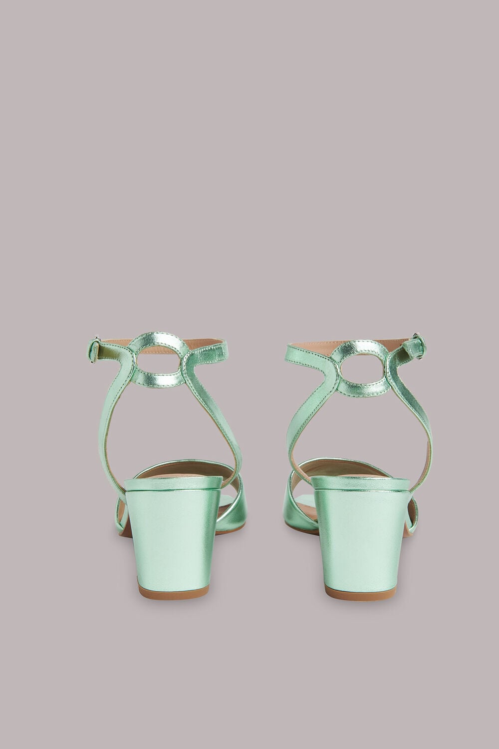Green Emerson Block Heel Sandal