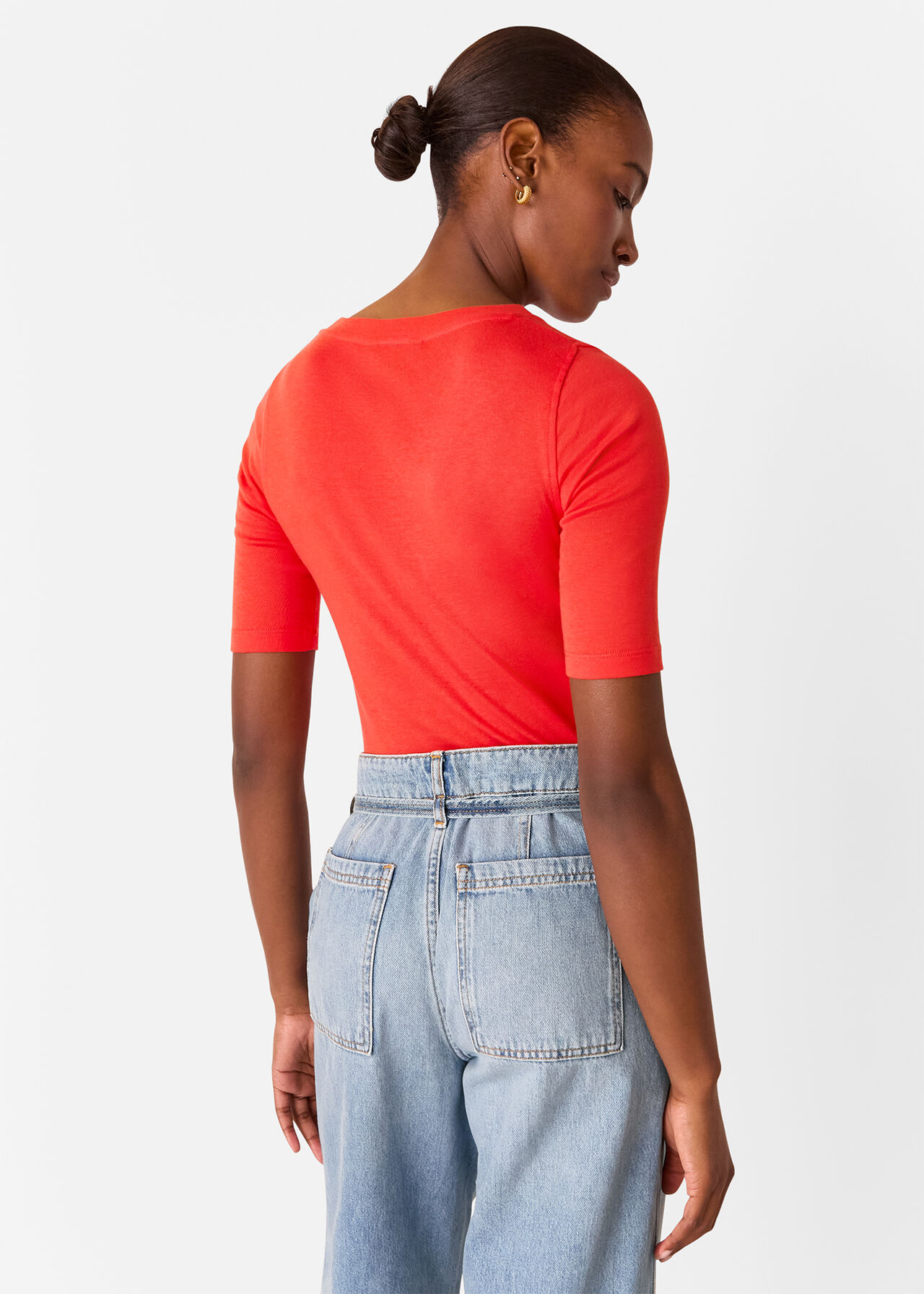 Slim Crew Neck Top