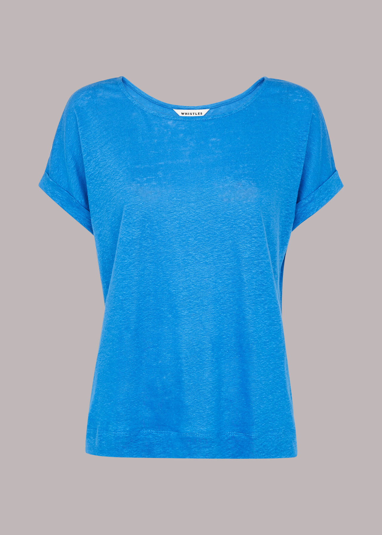Relaxed Linen TShirt Blue