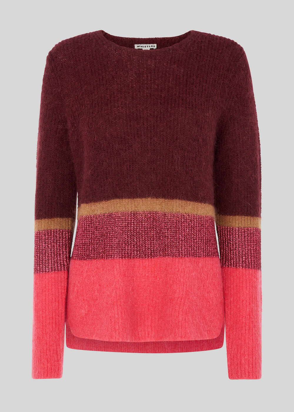 Stripe Sparkle Mohair Knit