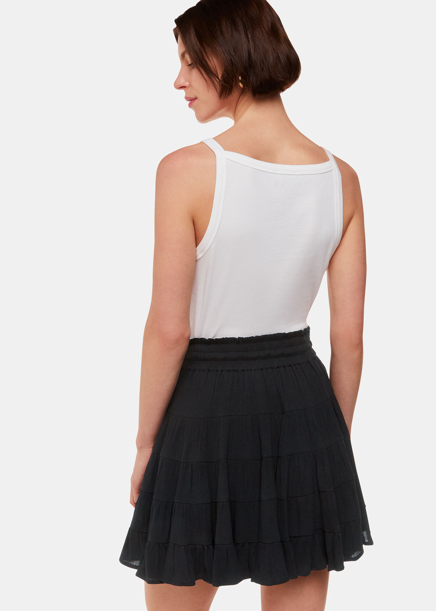 Black Violet Mini Skirt | WHISTLES | Whistles UK |