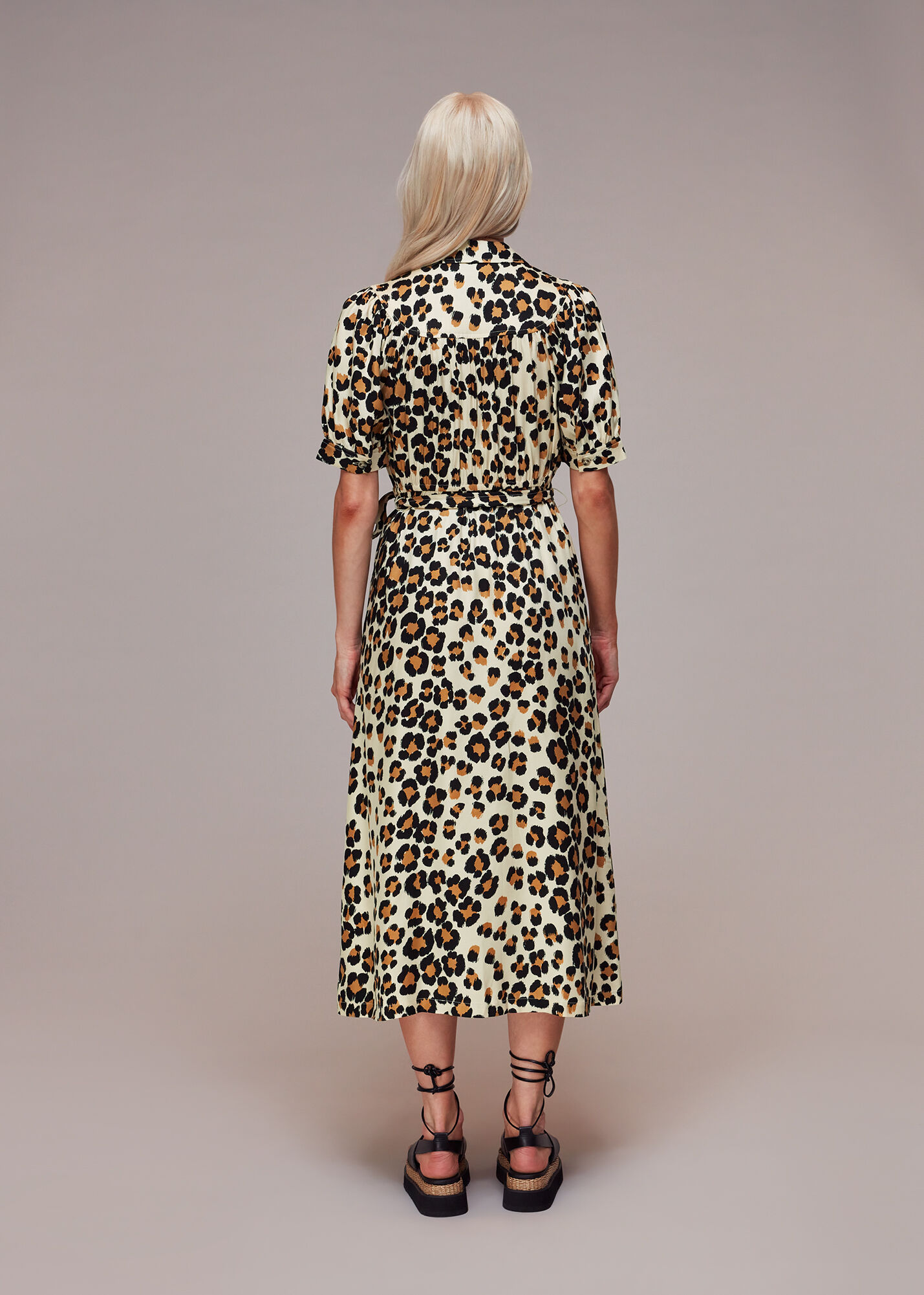 Zara leopard midi top dress