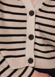 Stripe Cotton Cardigan