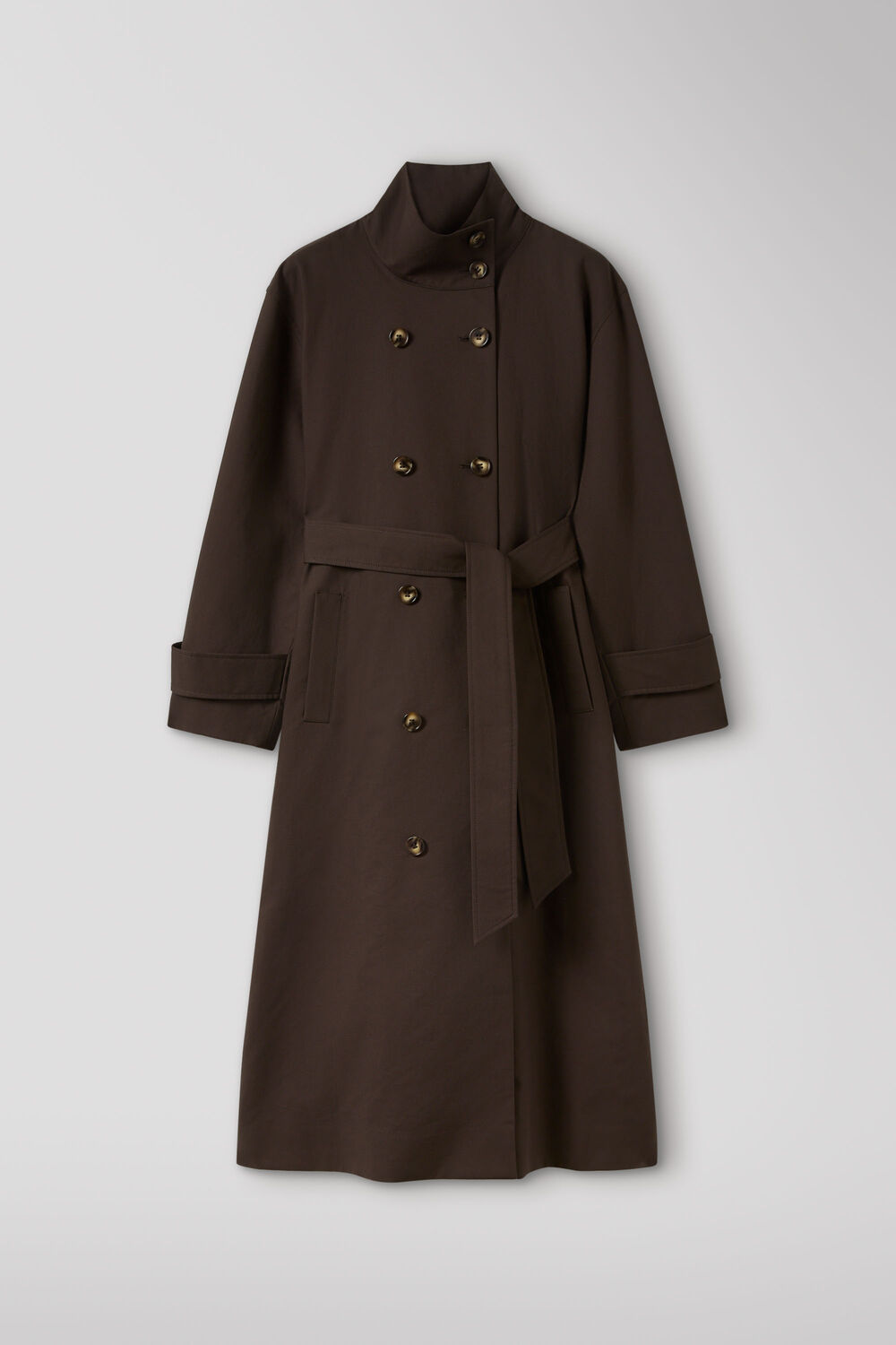 Funnel Neck Trench Coat