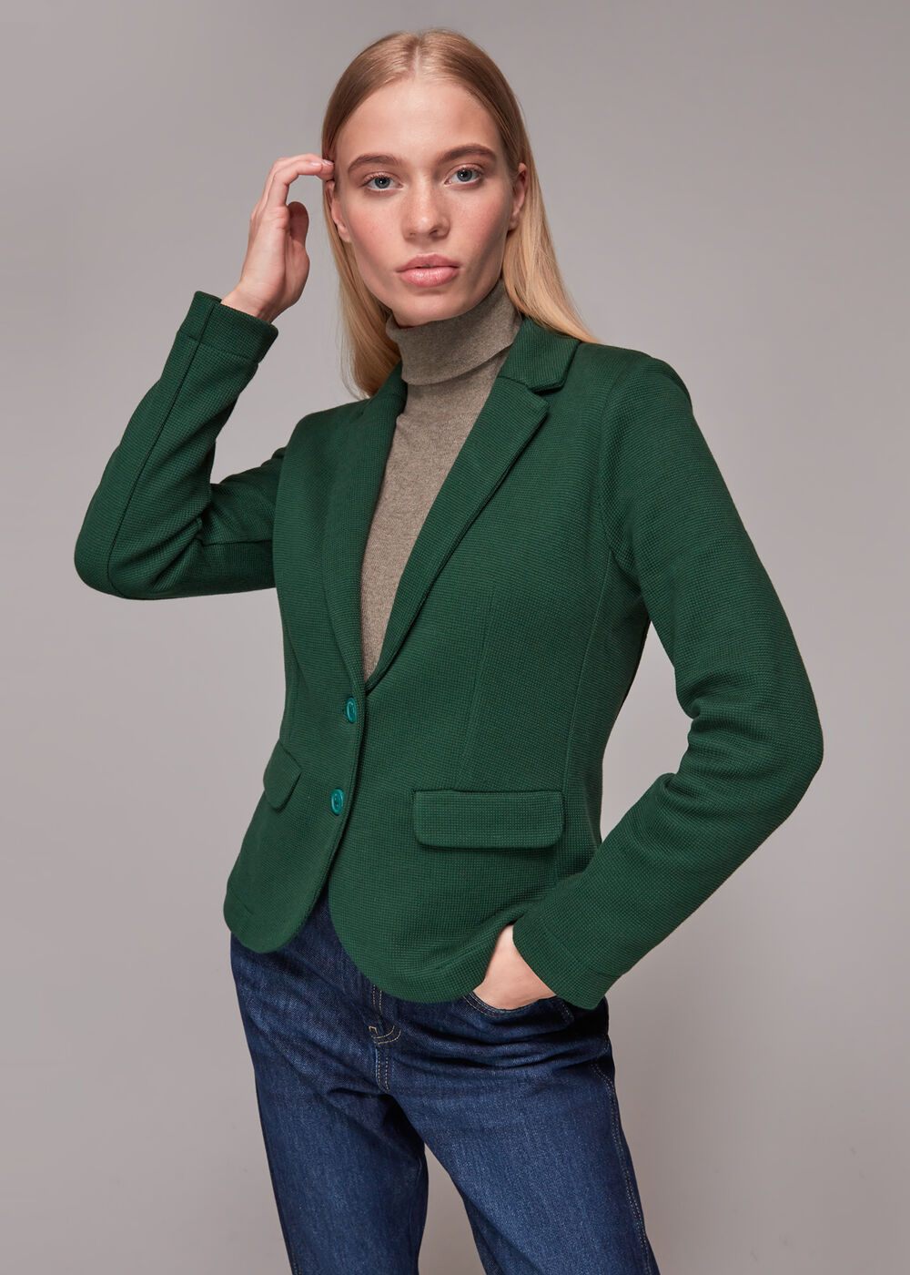 Slim Fit Jersey Jacket
