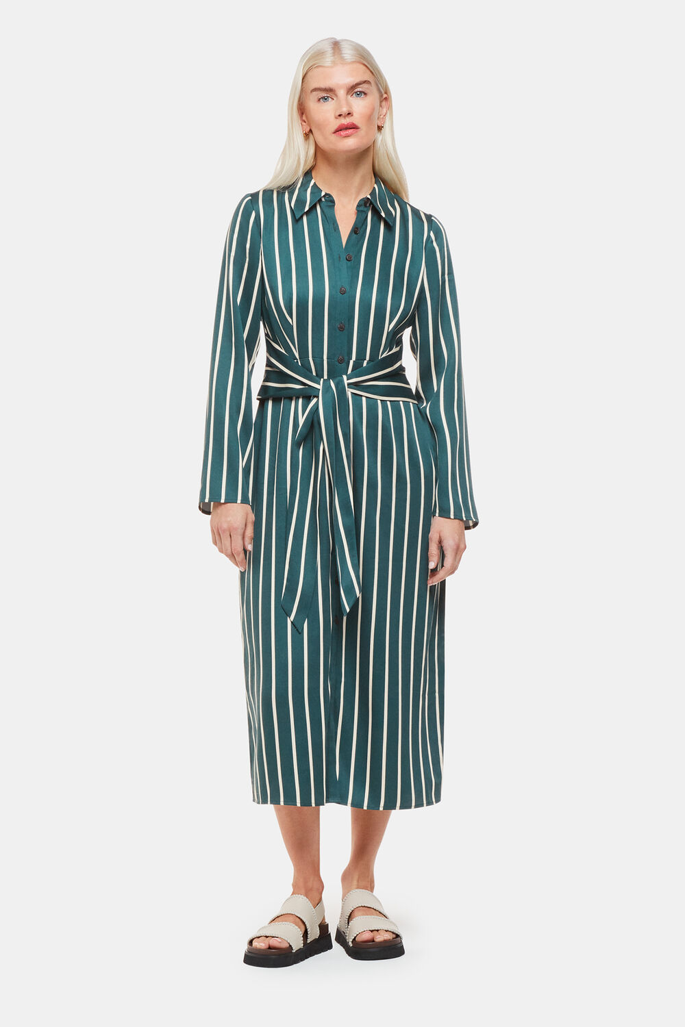 Petite Alex Stripe Shirt Dress