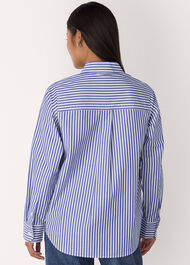 Petite Relaxed Fit Stripe Shirt