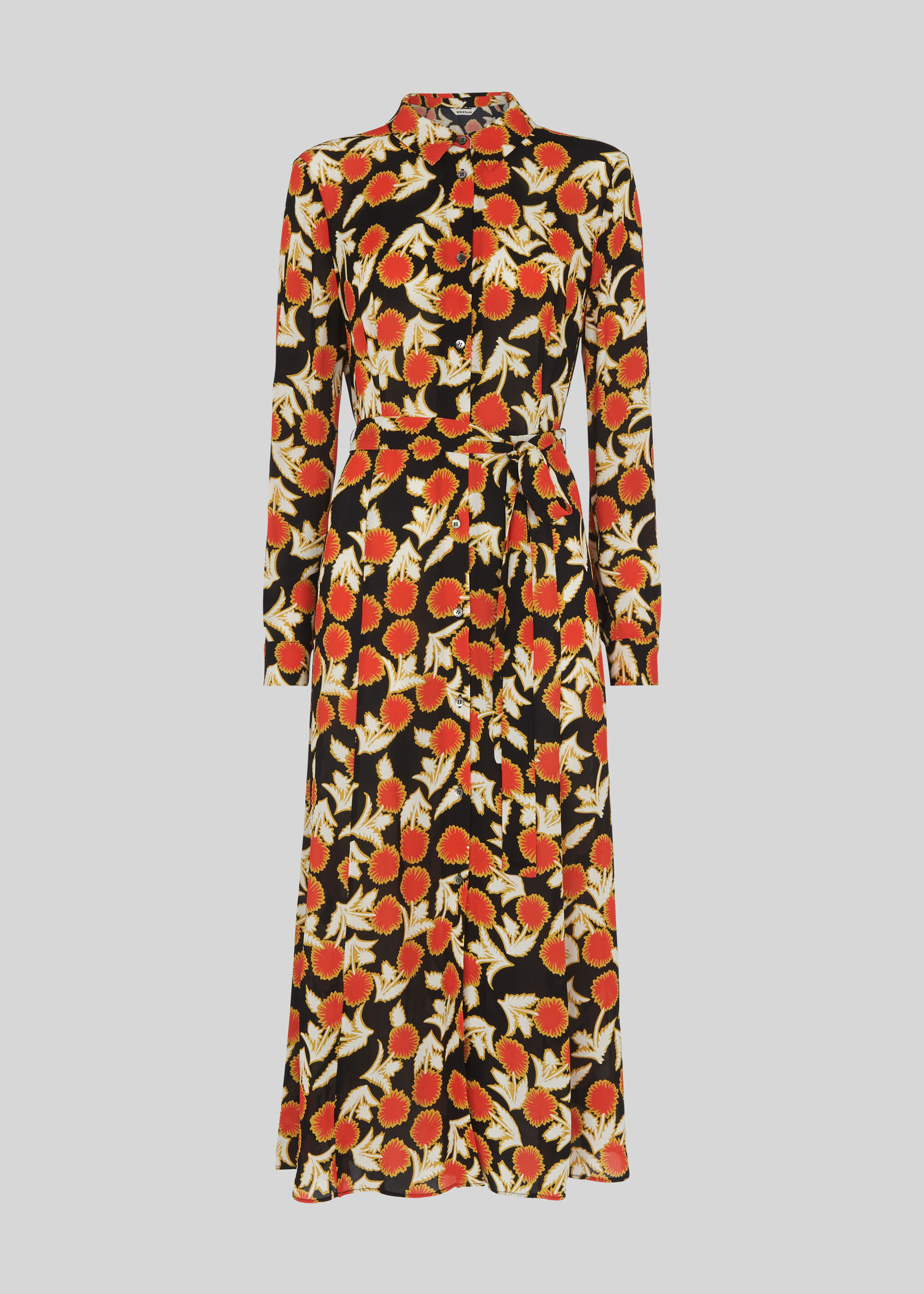 Multicolour Dandelion Print Shirt Dress